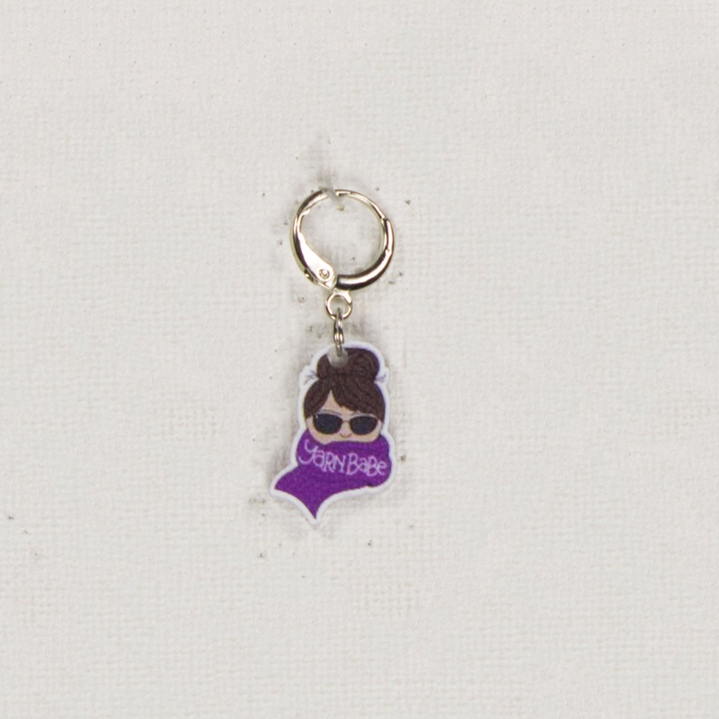 Jimmy Beans Wool Yarn Babe Accessories – Purple Scarf Stitch Marker