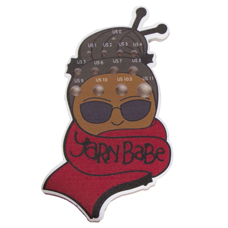 Jimmy Beans Wool Yarn Babe Accessories – Red Scarf Needle Gauge