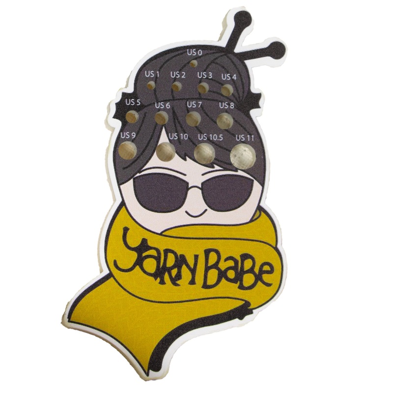 Jimmy Beans Wool Yarn Babe Accessories – Yellow Scarf Needle Gauge