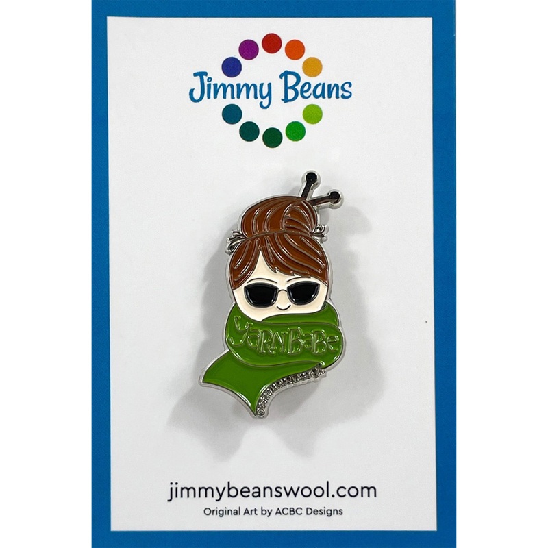 Jimmy Beans Wool Yarn Babe Pins – Green Scarf