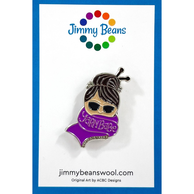 Jimmy Beans Wool Yarn Babe Pins – Purple Scarf