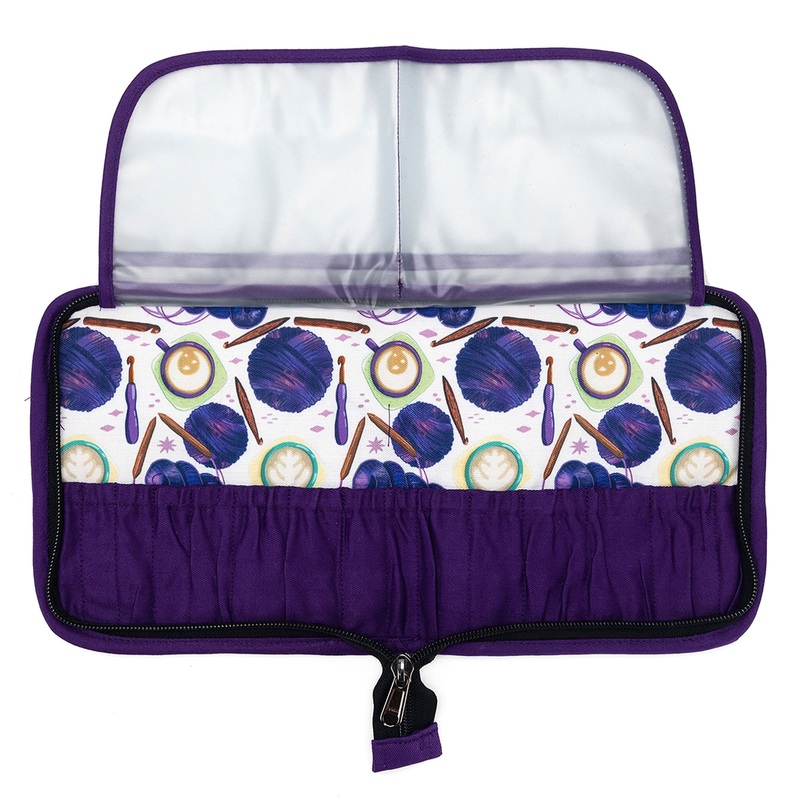 della Q Chicken Boots Interchangeable Needle Case – Coffee and Yarn Purple