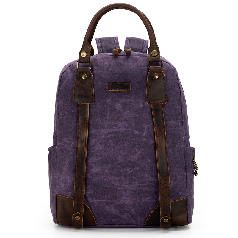 della Q Maker’s Canvas Backpack – Purple