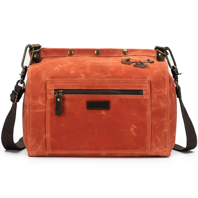 della Q Maker’s Canvas Rucksack – Orange
