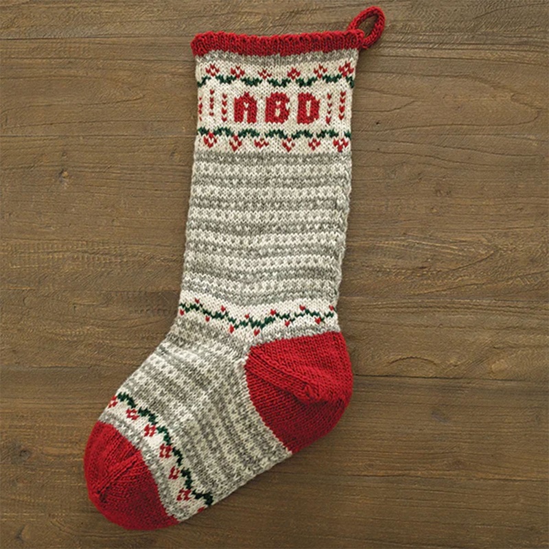 Appalachian Baby Design Cabin Christmas Stocking Kits – Stripes & Garland Christmas Stocking Kit
