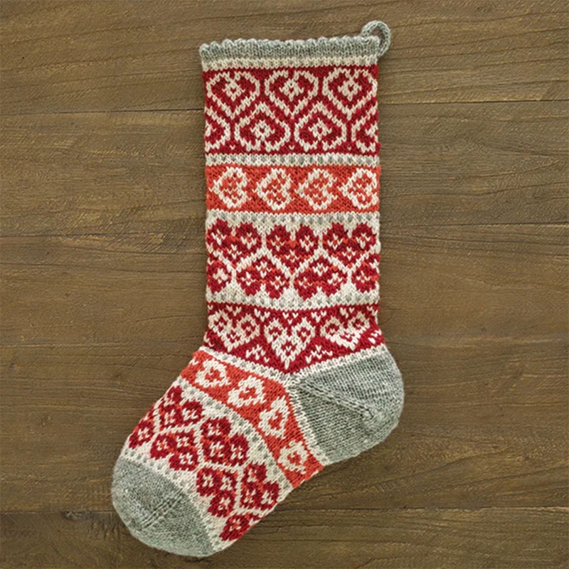 Appalachian Baby Design Cabin Christmas Stocking Kits – Winter Hearts Christmas Stocking Kit