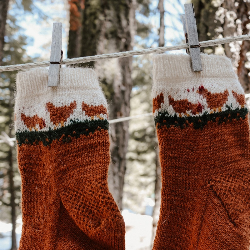 Arlene’s Unity Fingering Chicken Socks