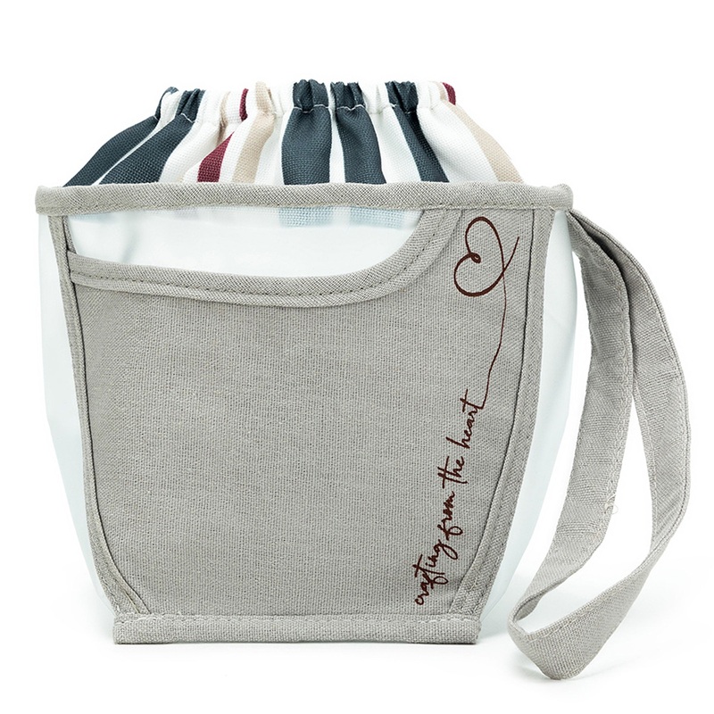 della Q Chicken Boots Clear Wristlet – *Linen – Pebble