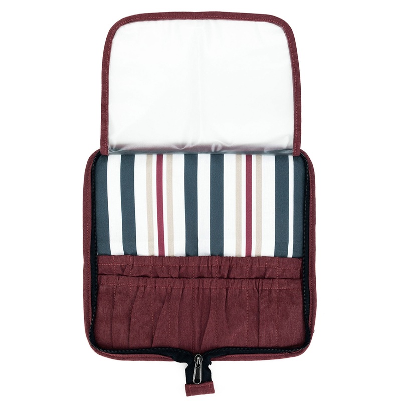 della Q Chicken Boots DPN/Crochet Hook Case – *Linen – Wine