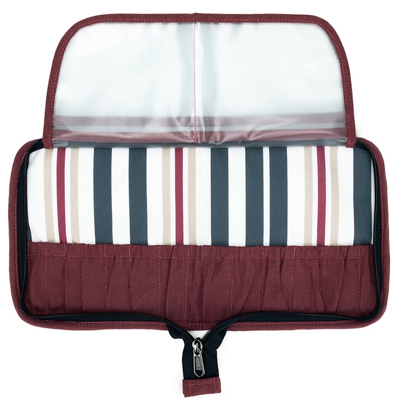 della Q Chicken Boots Interchangeable Needle Case – *Linen – Wine