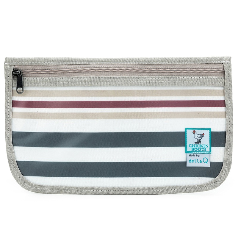 della Q Chicken Boots Notions Case – *Linen – Pebble