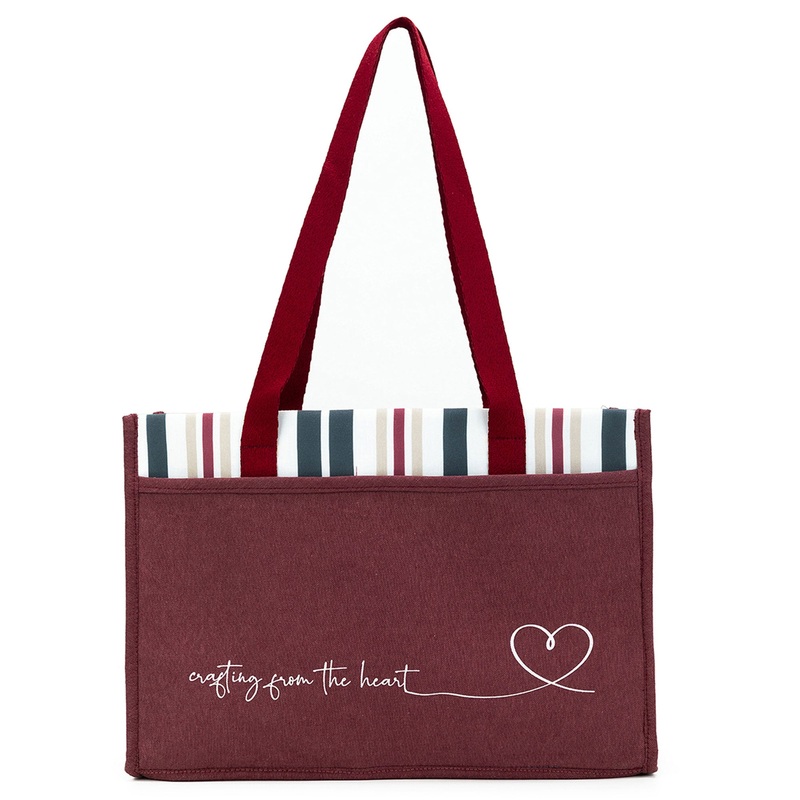 della Q Chicken Boots Project Bag – *Linen – Wine