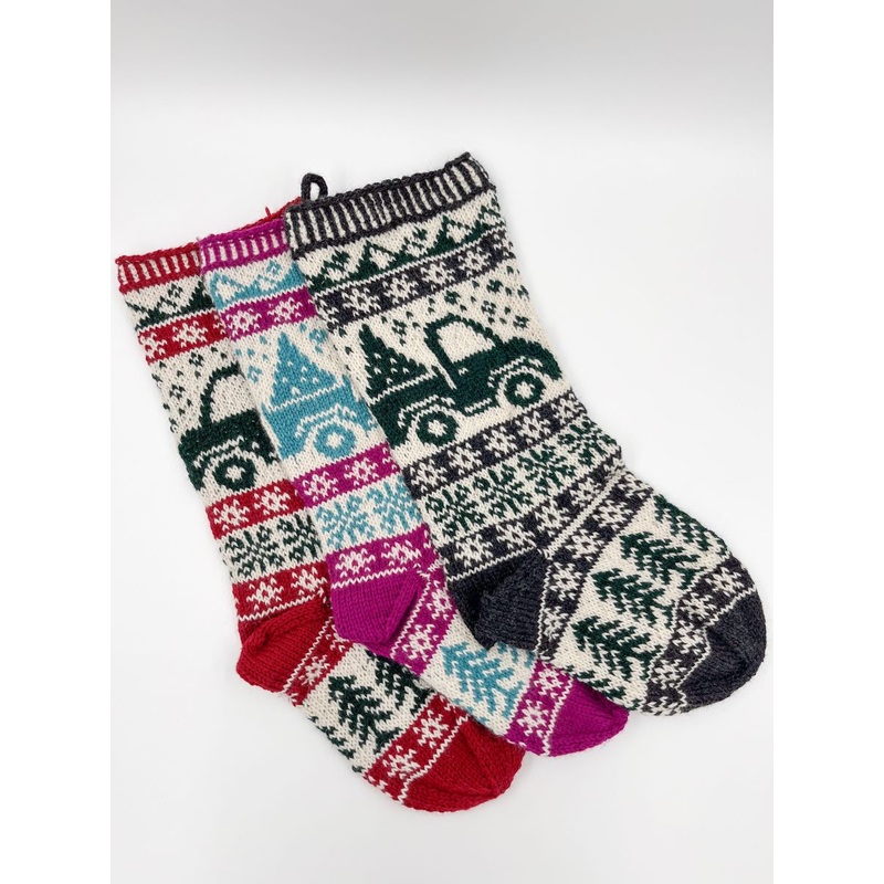 Aiyana, Arlene, & Allison’s Cascade Yarns Fresh Pine Stockings