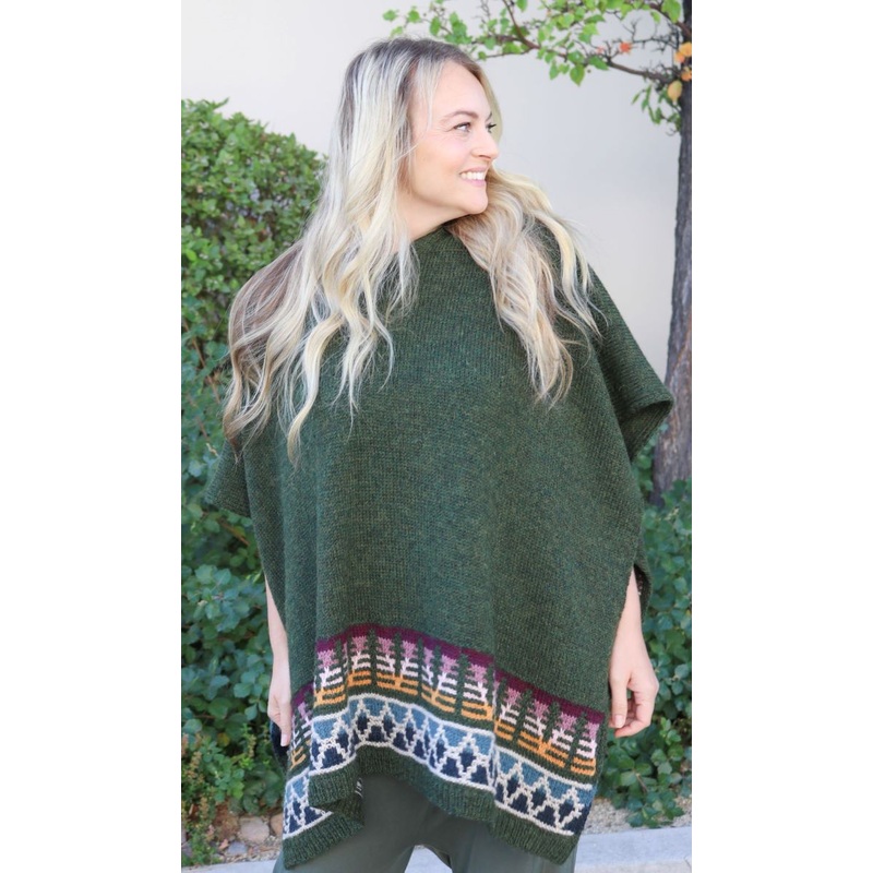 Blue Sky Fiber’s Woodland Ruana