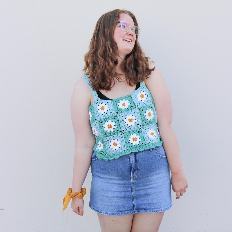 Elizabeth’s Daisy Granny Square Top