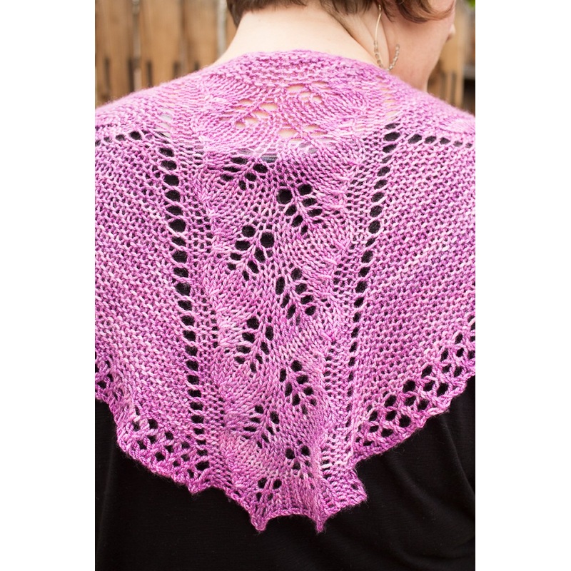 Jeanne’s Boysenberry Sherbet Shawl
