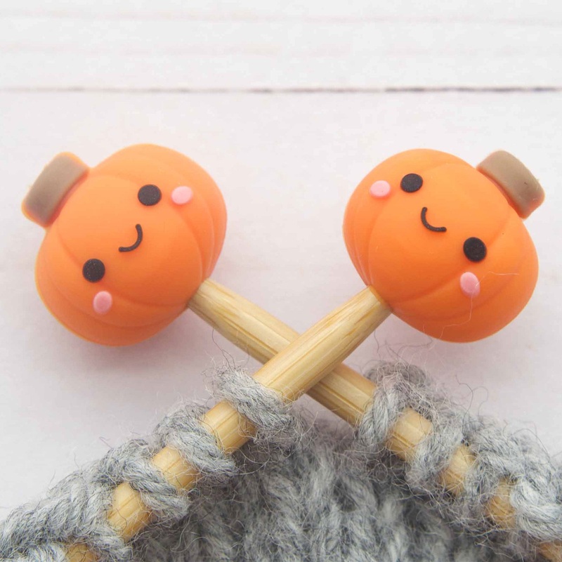 Fox & Pine Stitches Stitch Stoppers/  Point Protector – Little Pumpkin