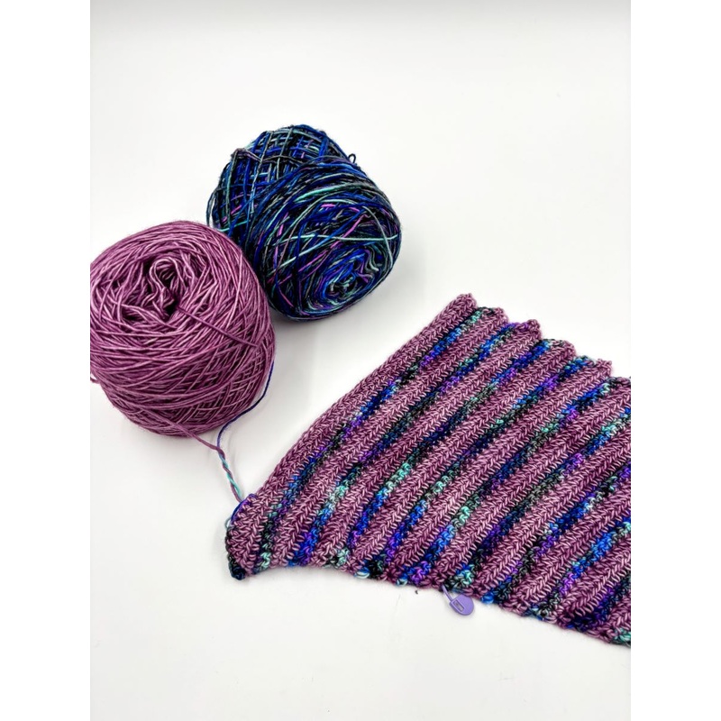 The Sierra Nevada Yarn Crawl Slantwise Shawl