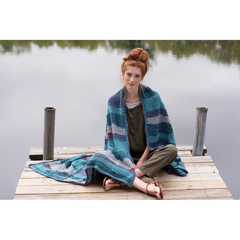 Berroco Remix Crochet Monet’s Ocean Blanket Kit