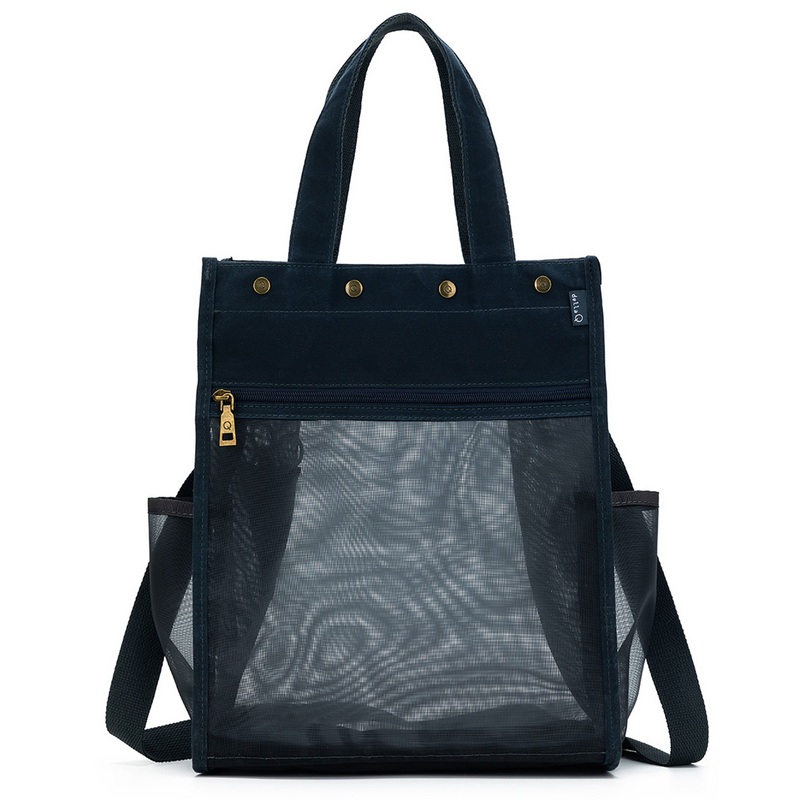 della Q Maker’s Tall Mesh Tote – Blue