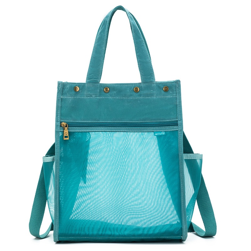 della Q Maker’s Tall Mesh Tote – Teal