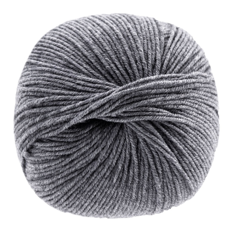 Lana Grossa Cool Wool Yarn – 0412 Dark Grey Melange
