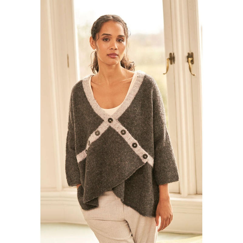 Rowan Camlet Cardigan Kit|Size XXS|Sizes XS/S/M|Sizes L/XL/2X|Sizes 3X/4X