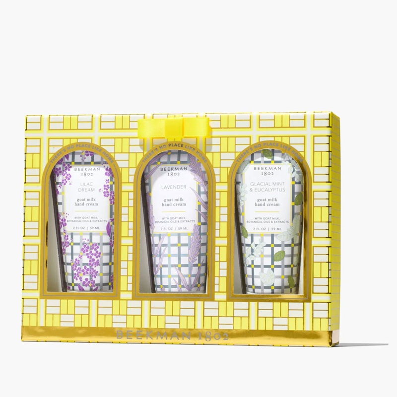 Beekman 1802 Hand Cream Sampler – Lavender, Lilac, Glacial Mint
