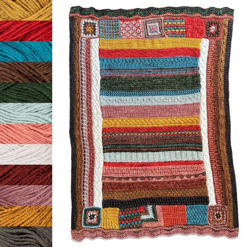 Jimmy Beans Wool 2025 Knit Blanket Club Kits – Beanstalk Worsted – Trailblazer