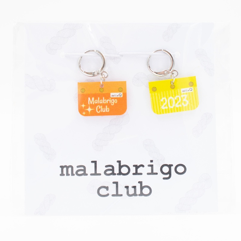 Jimmy Beans Wool Stitch Markers – Orange & Yellow Malabrigo Club 2023