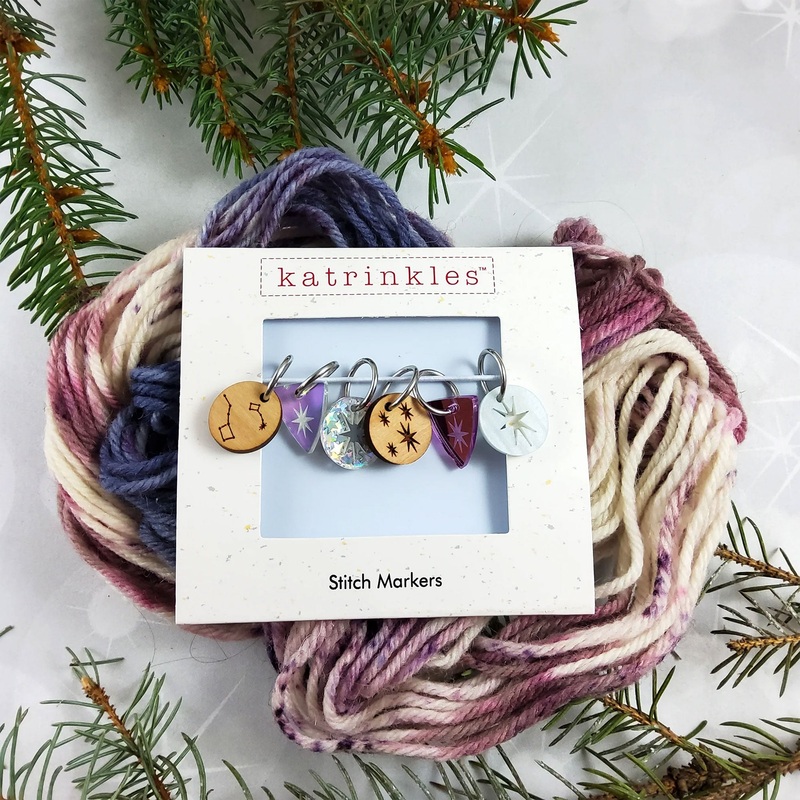 Katrinkles Stitch Markers – Holiday 2024 Collection – Guiding Stars