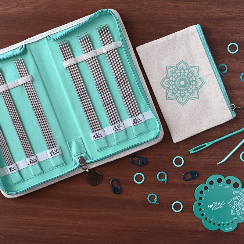 KnitPro Mindful Collection Needle Sets – Grateful – 6 DPN Set US 0-3