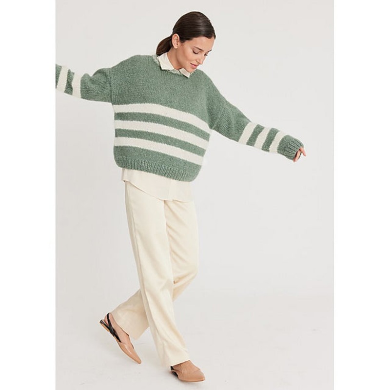 Lana Grossa Journal 66 Patterns – 30 Striped Pullover – PDF Download