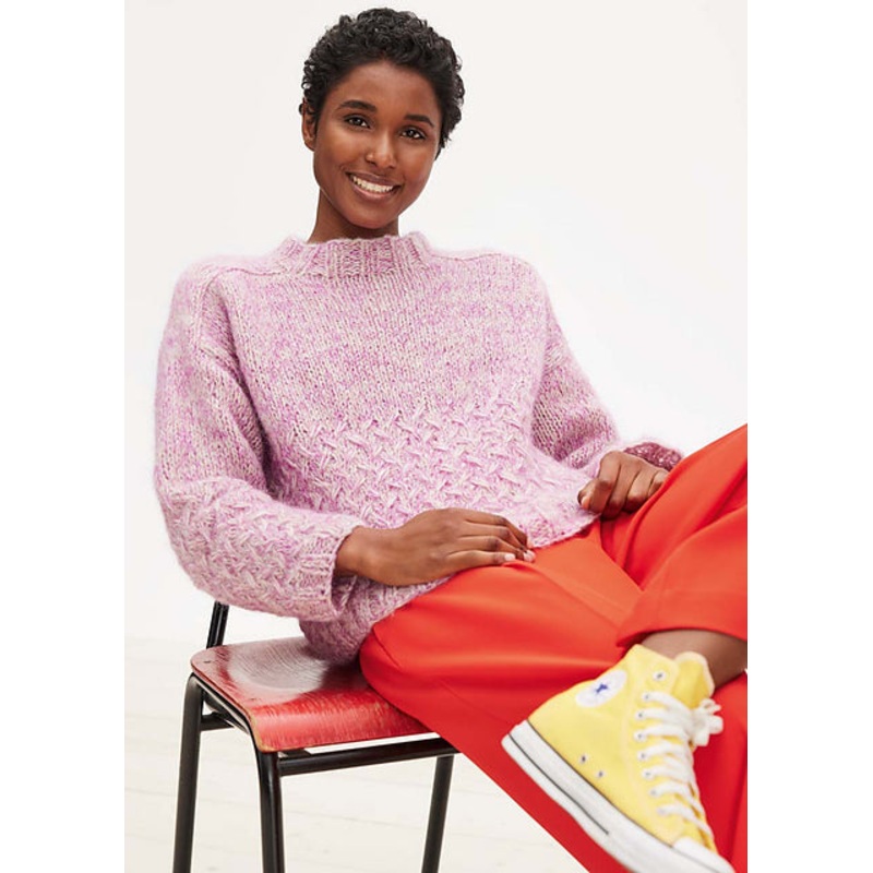 Lana Grossa Journal 68 Patterns – 40 Braid Patterned Pullover – PDF Download