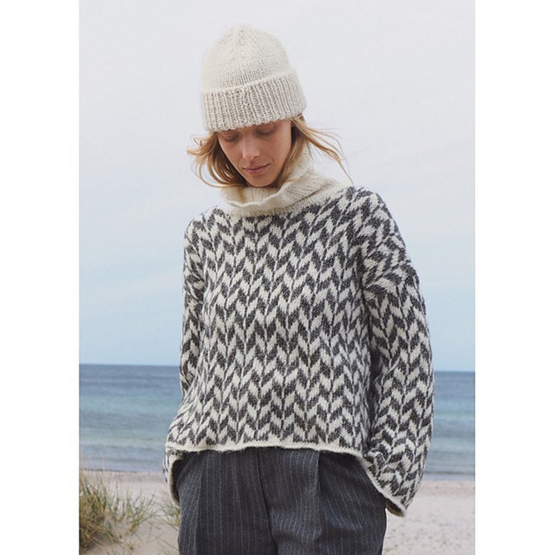 Lana Grossa Nordic Knits 2 Patterns – 08 Jacquard Pullover – PDF Download