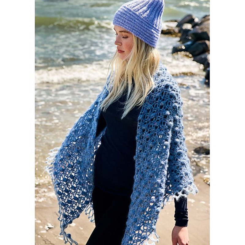 Lana Grossa Nordic Knits 3 Patterns – 08 Crochet Shawl – PDF Download