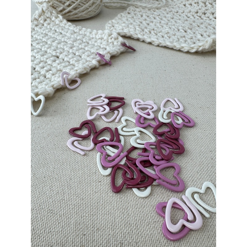 Allstitch Studio Removeable Stitch Markers – Pink Hearts