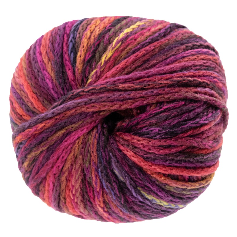 Lana Grossa Cool Merino Big Color Yarn – 401 Black Red/Violet/Pinks/Red/Yellow Green