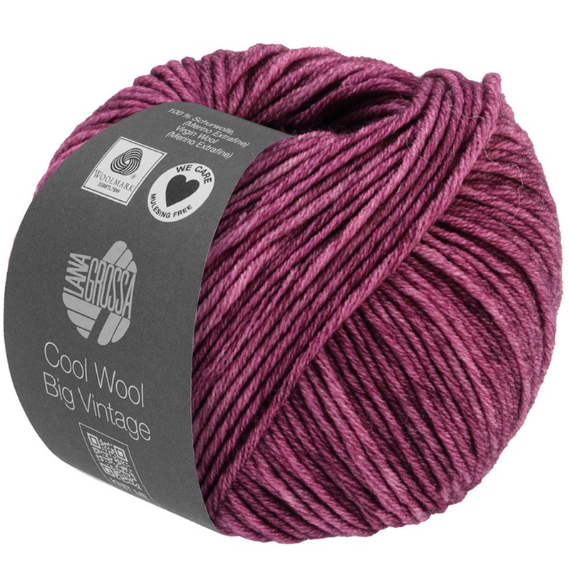Lana Grossa Cool Wool Big Vintage Yarn – 7165 Plum
