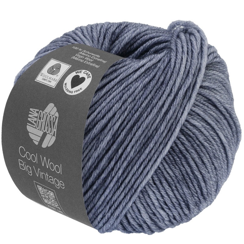 Lana Grossa Cool Wool Big Vintage Yarn – 7178 Light Blue