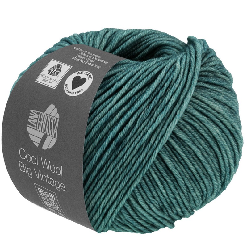 Lana Grossa Cool Wool Big Vintage Yarn – 7179 Petrol