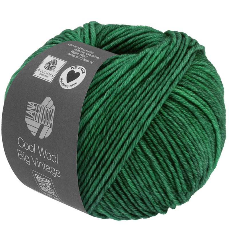 Lana Grossa Cool Wool Big Vintage Yarn – 7180 Patina Green