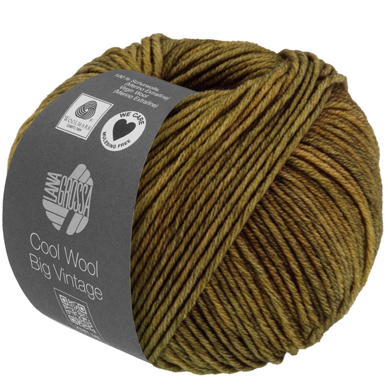 Lana Grossa Cool Wool Big Vintage Yarn – 7181 Dark Olive