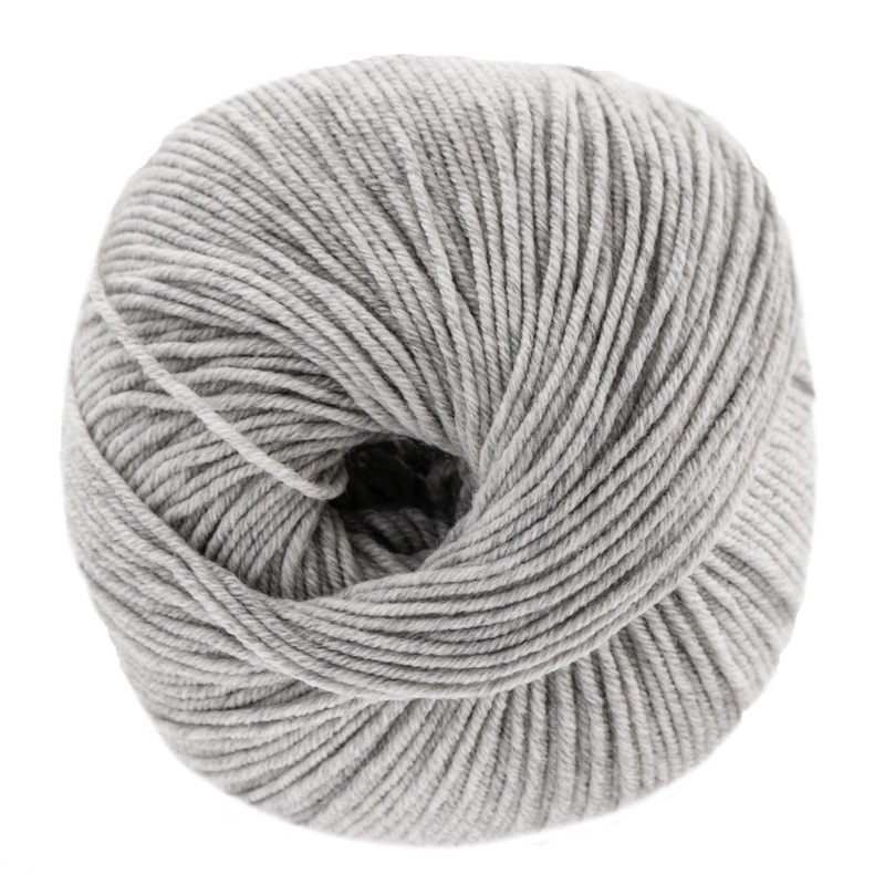 Lana Grossa Cool Wool Yarn – 0443 Light Grey Melange