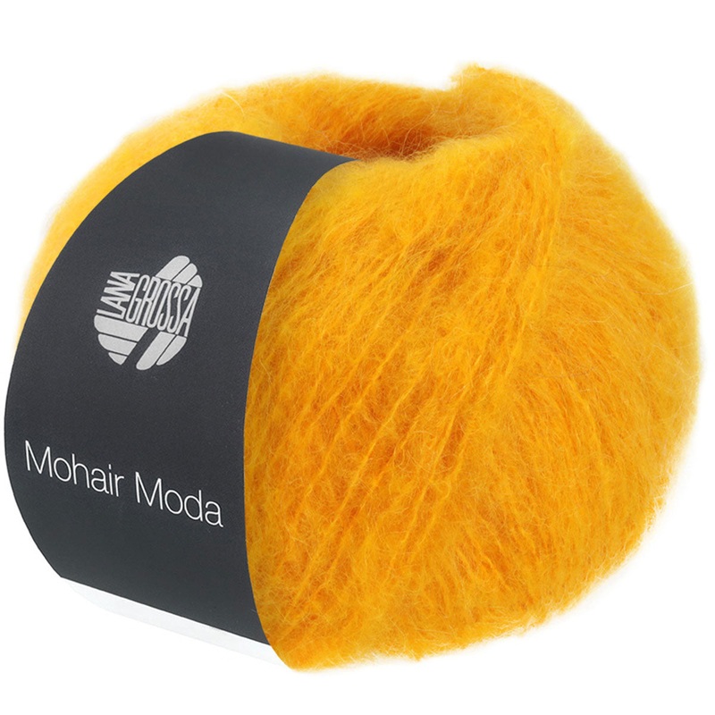 Lana Grossa Mohair Moda Yarn – 01 Yellow