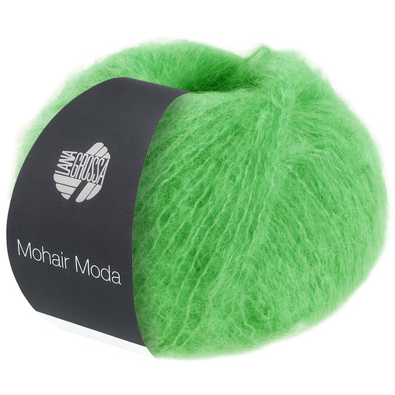 Lana Grossa Mohair Moda Yarn – 02 Lime Green