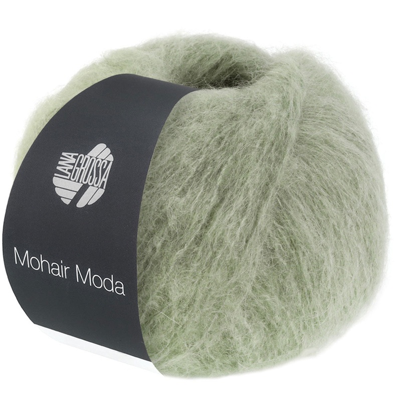 Lana Grossa Mohair Moda Yarn – 03 Grey-Green