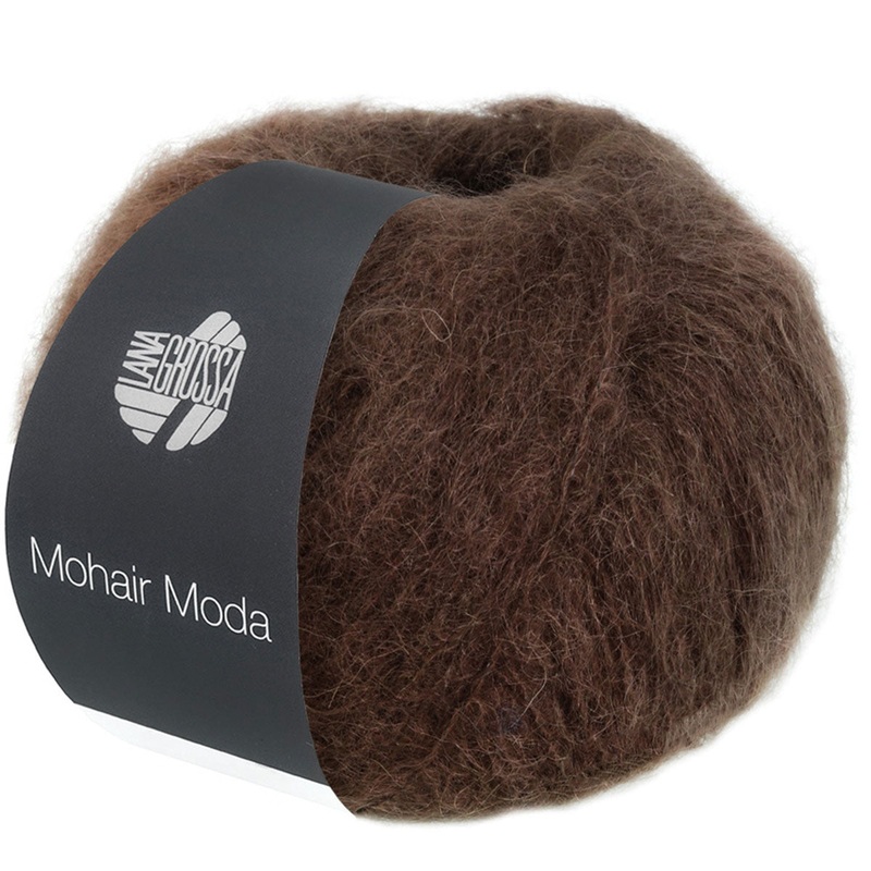 Lana Grossa Mohair Moda Yarn – 12 Dark Brown