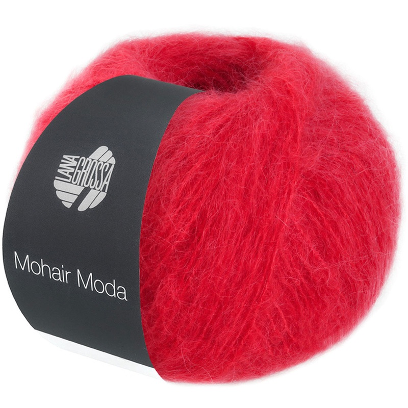Lana Grossa Mohair Moda Yarn – 14 Red