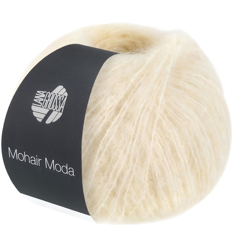 Lana Grossa Mohair Moda Yarn – 18 Off White